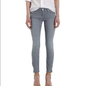 Mother The Looker Pinstripe On The Road Destroyed". Jeans 25